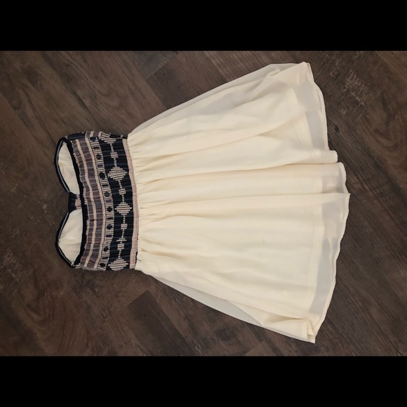 Tribal boho top cream dress - Picture 2 of 2